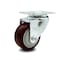 Service Caster 3.5 Inch Maroon Polyurethane Wheel Swivel Top Plate Caster SCC-20S3514-PPUB-MRN-TP2 - alternate 1